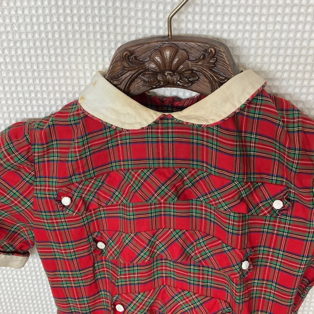 Tartan plaid girls dress - Picture 3 of 10